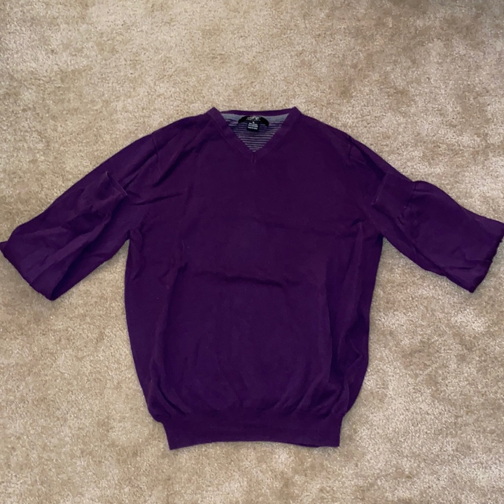 Men’s FoxCroft Cashmere Blend V-Neck Sweater